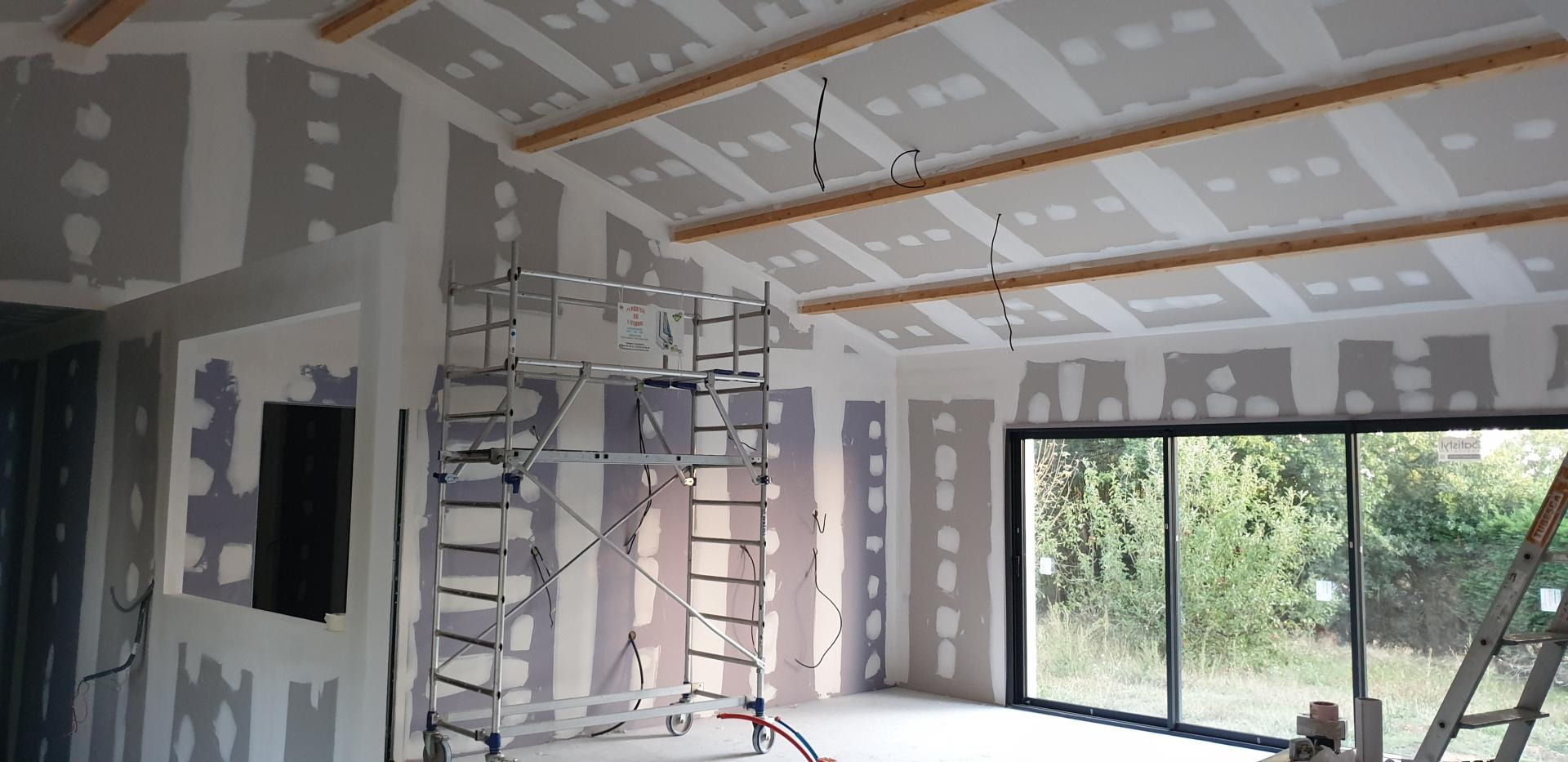 Travaux de plâtrerie